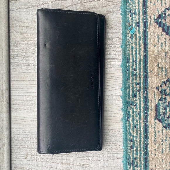 Coach Handbags - Coach wallet black. Long billfold.